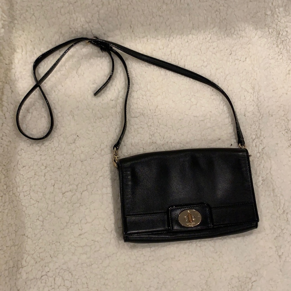 Kate Spade black leather crossbody